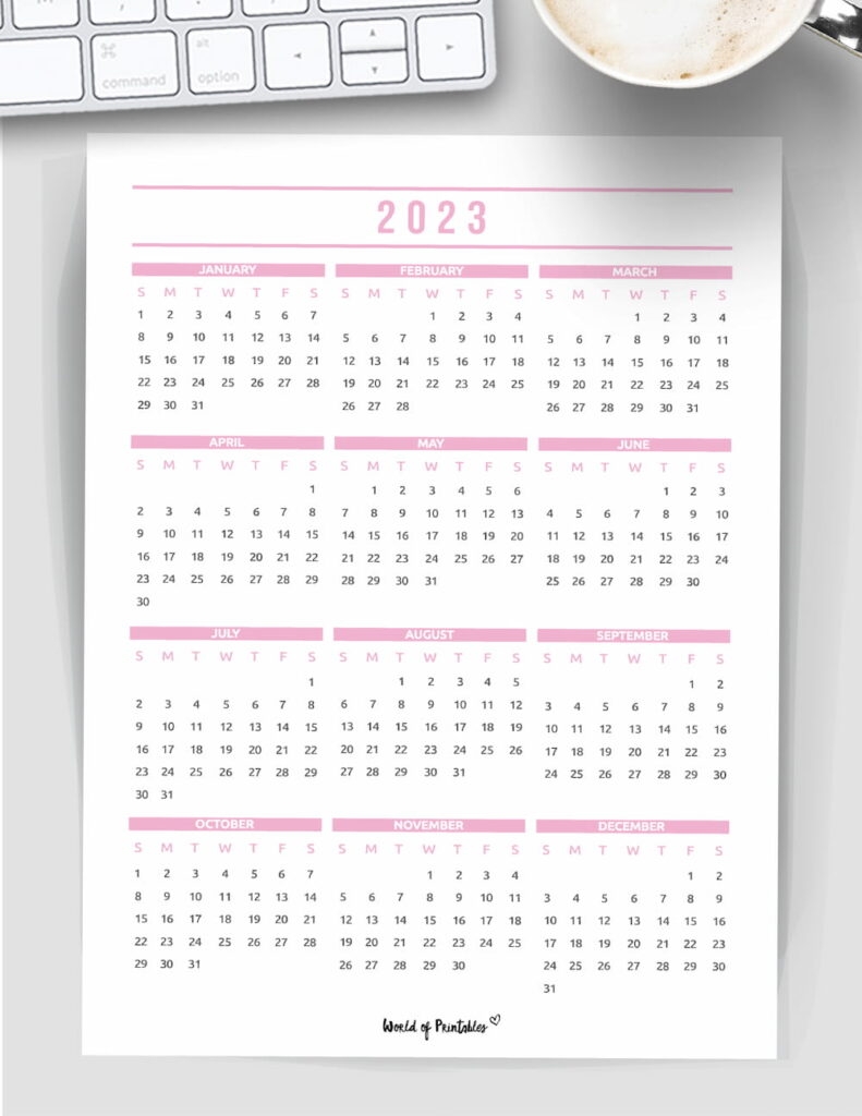 2023 Keyboard Calendar Printable Free Printable Templates