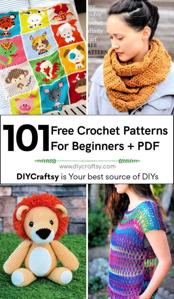 101 Free Crochet Patterns For Beginners PDF To Download 