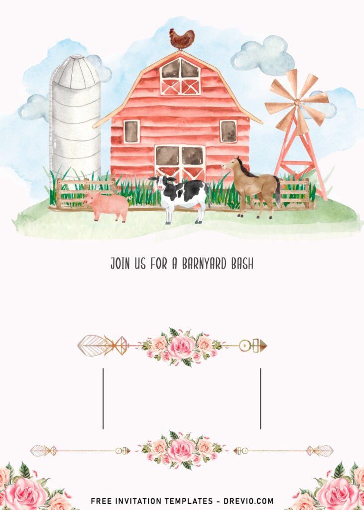 11 Farm Animals Birthday Invitation Templates For Your Kid s Upcoming Birthday Download Hundreds FREE PRINTABLE Birthday Invitation Templates