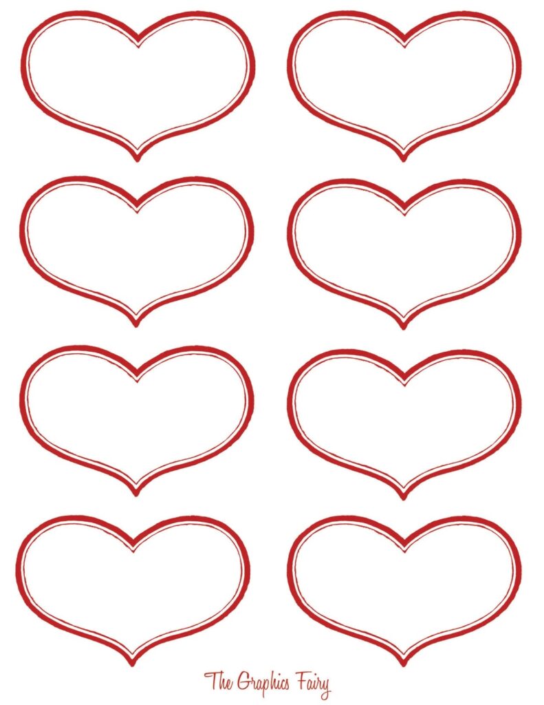11 Printable Valentine Heart Images The Graphics Fairy