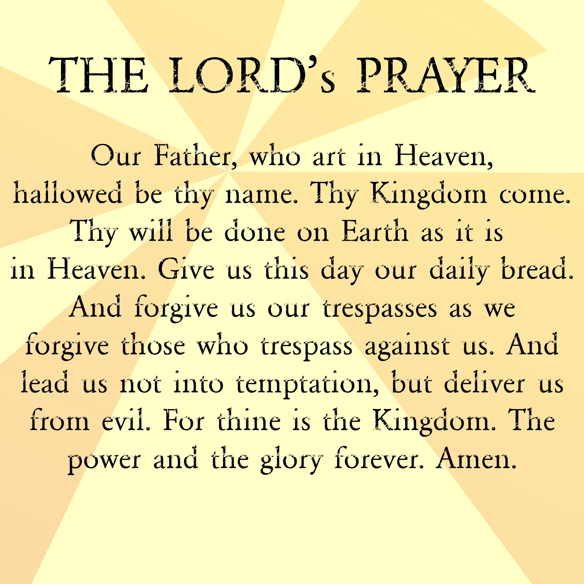 The Lord #39 s Prayer Printable Pdf Free Free Printable Templates