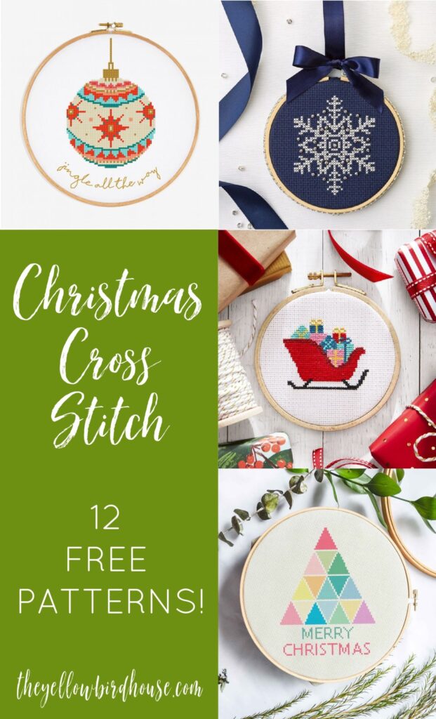 12 Free Christmas Cross Stitch Patterns The Yellow Birdhouse