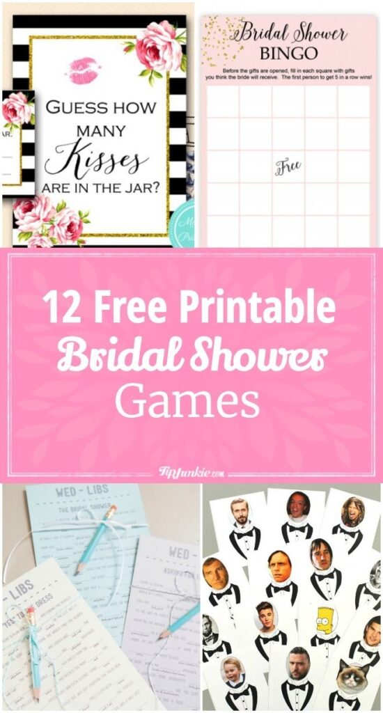 12 Free Printable Bridal Shower Games Free Bridal Shower Games Bridal Games Printable Bridal Shower Games