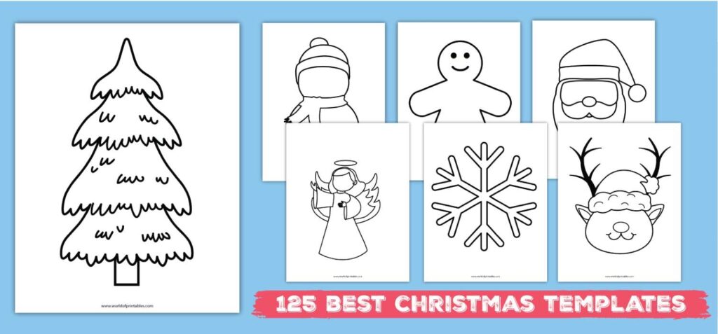 125 Free Christmas Template Printables World Of Printables