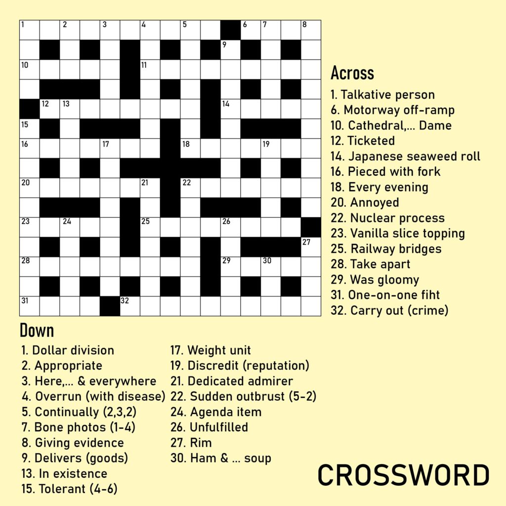 13 Best Printable Crosswords For Adults Printablee