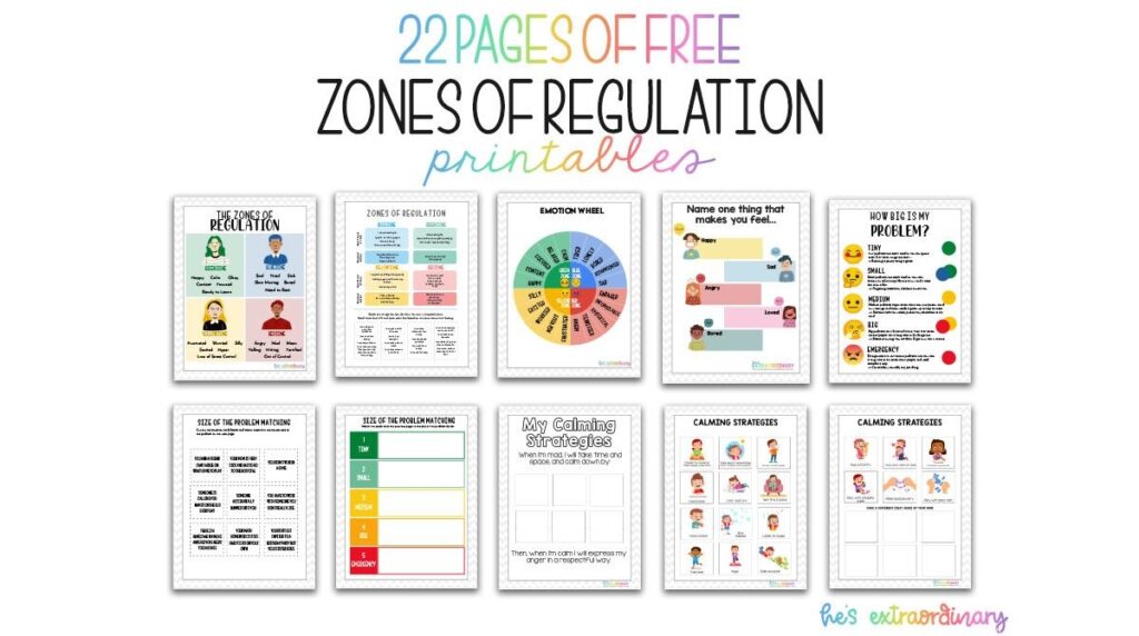 14 Zones Of Regulation Activities And Printables For Kids Zones Of Regulation Self Regulation Strategies Emotional Regulation Activities