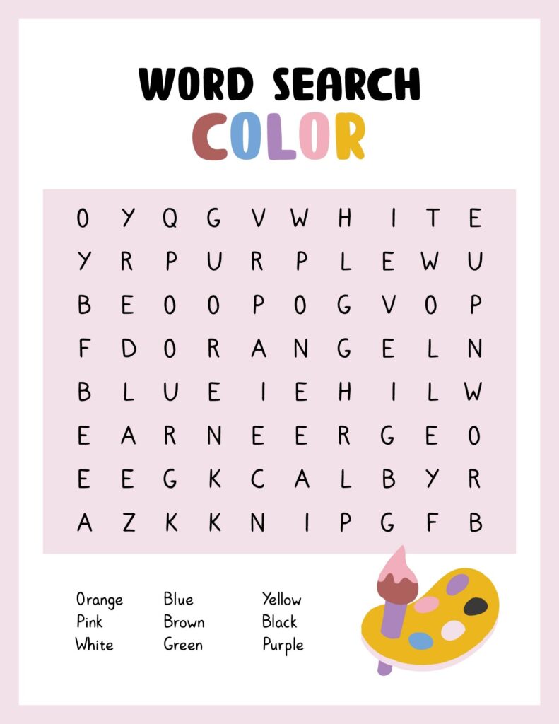 15 Best 1st Grade Word Search Puzzles Printable Printablee