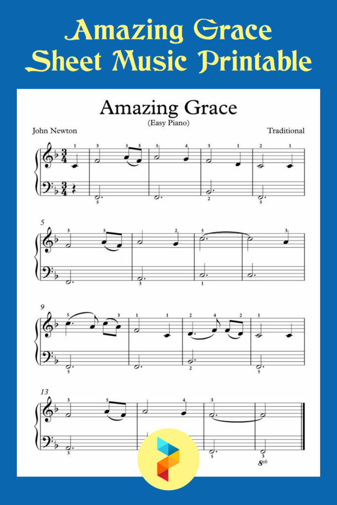 15 Best Amazing Grace Sheet Music Printable Printablee
