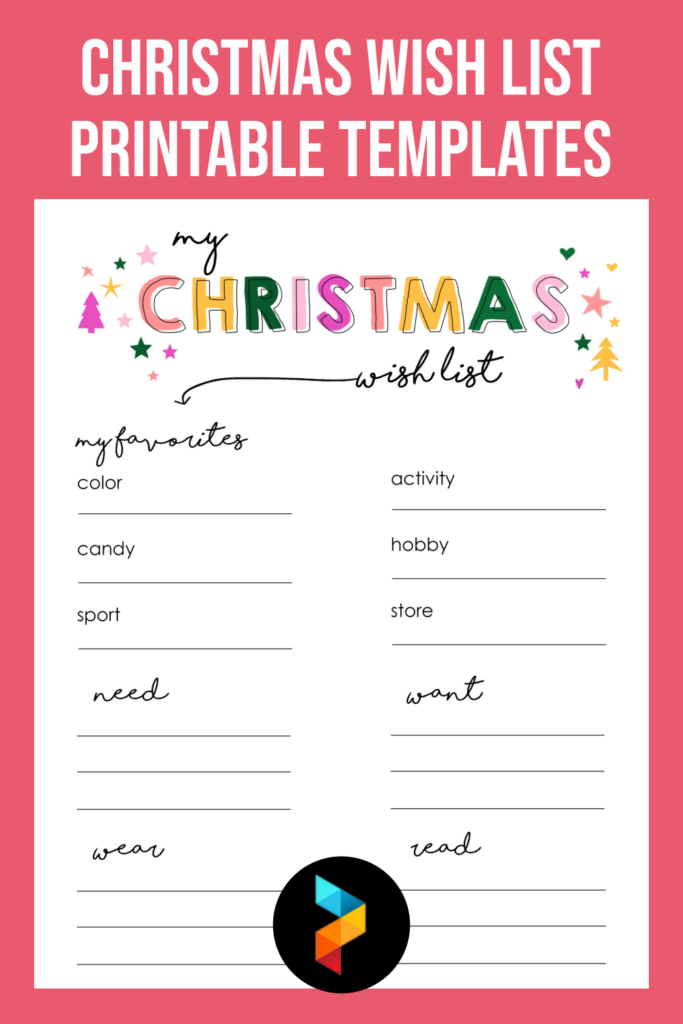 15 Best Christmas Wish List Free Printable Templates Printablee