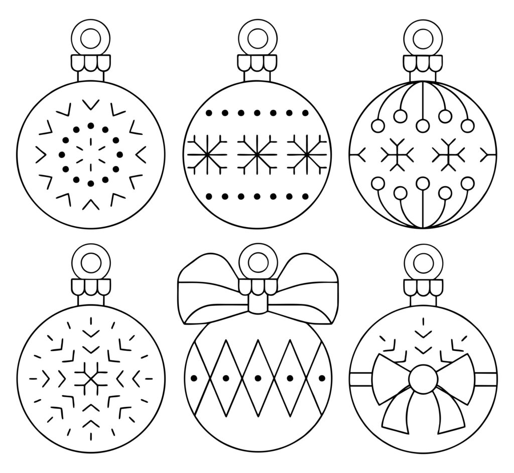 15 Best Free Printable Christmas Ornament Templates Printablee