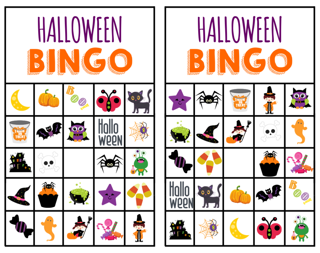 Free Printable Halloween Bingo Cards For 20 Players