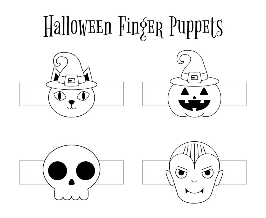 15 Best Free Printable Halloween Paper Crafts Printablee