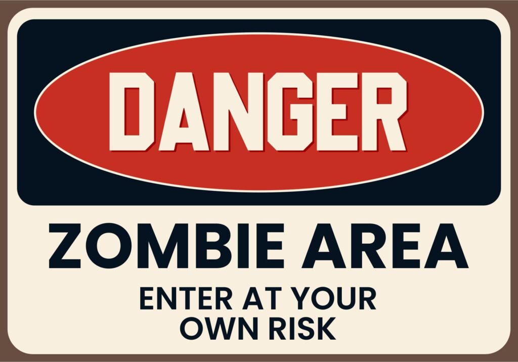 15 Best Free Printable Halloween Warning Signs Printablee