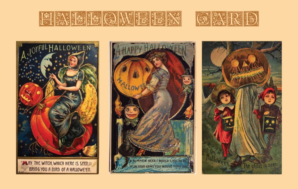 15 Best Free Printable Vintage Halloween Cards Printablee
