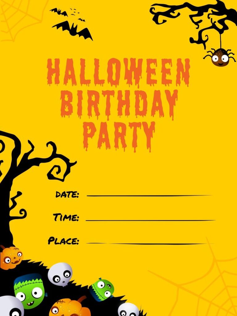 Free Halloween Party Invitations Printable