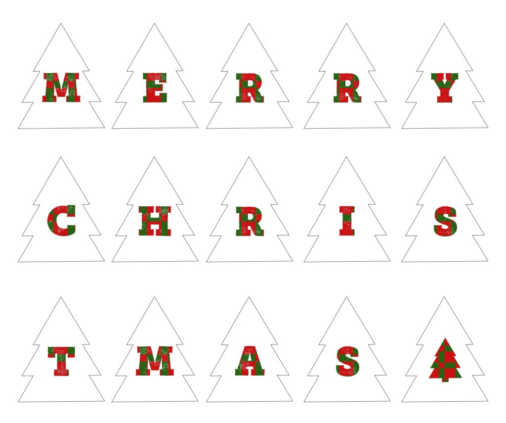 15 Best Merry Christmas Printable For Letters Printablee