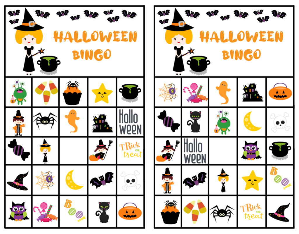 15 Best Printable Halloween Bingo Cards Printablee