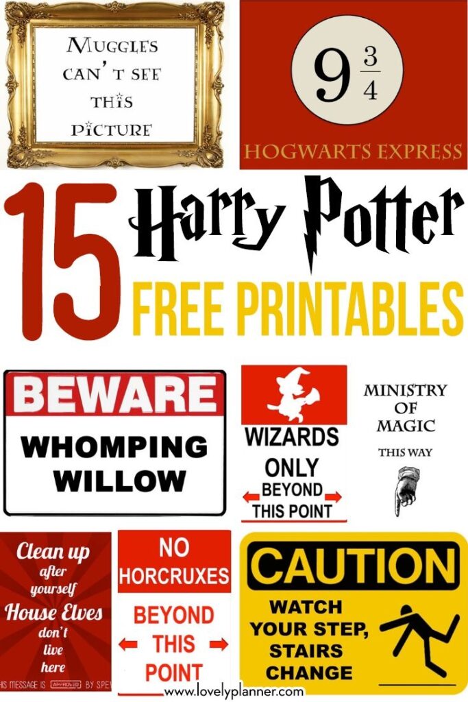 15 Free Harry Potter Party Printables Part 1 Harry Potter Printables Harry Potter Printables Free Harry Potter Bday