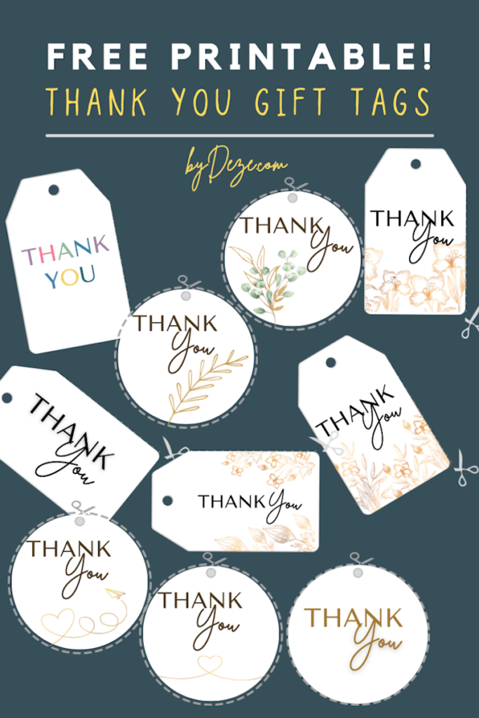 15 gorgeous Printable Thank You Gift Tags For Free 