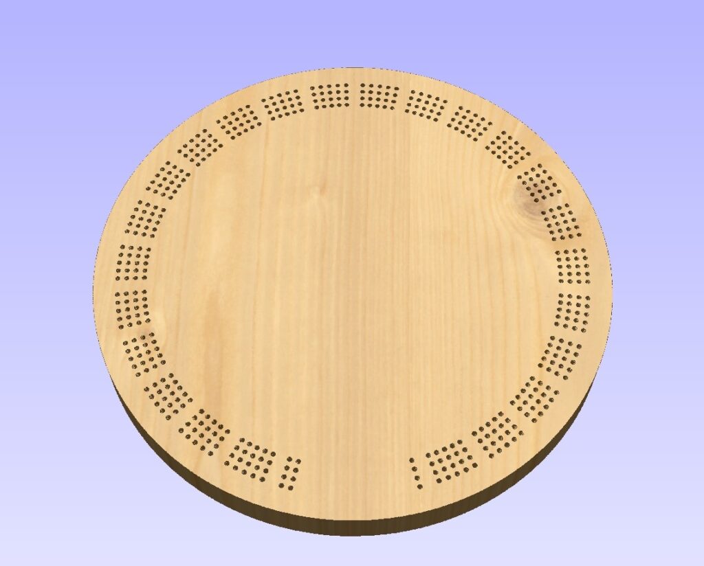 Printable Free Cribbage Board Drilling Templates