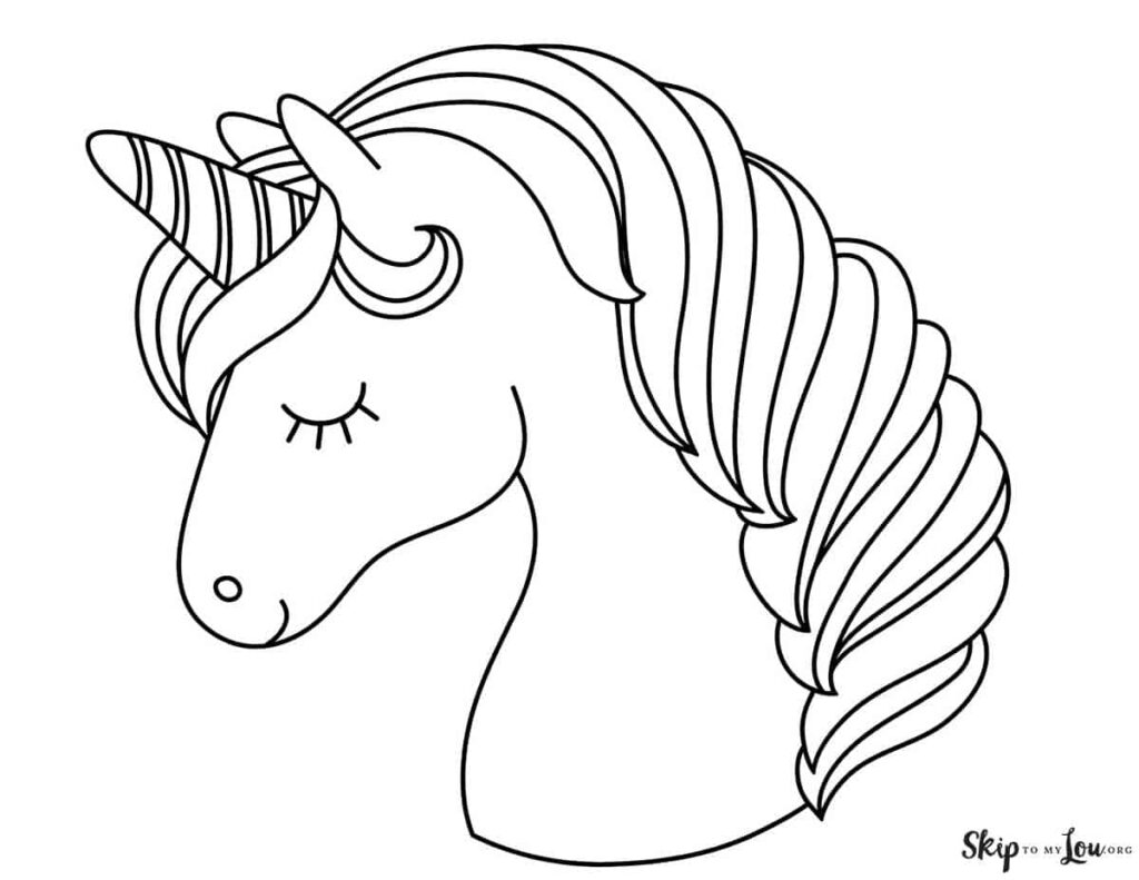 15 Magical Unicorn Coloring Pages Print For Free Skip To My Lou