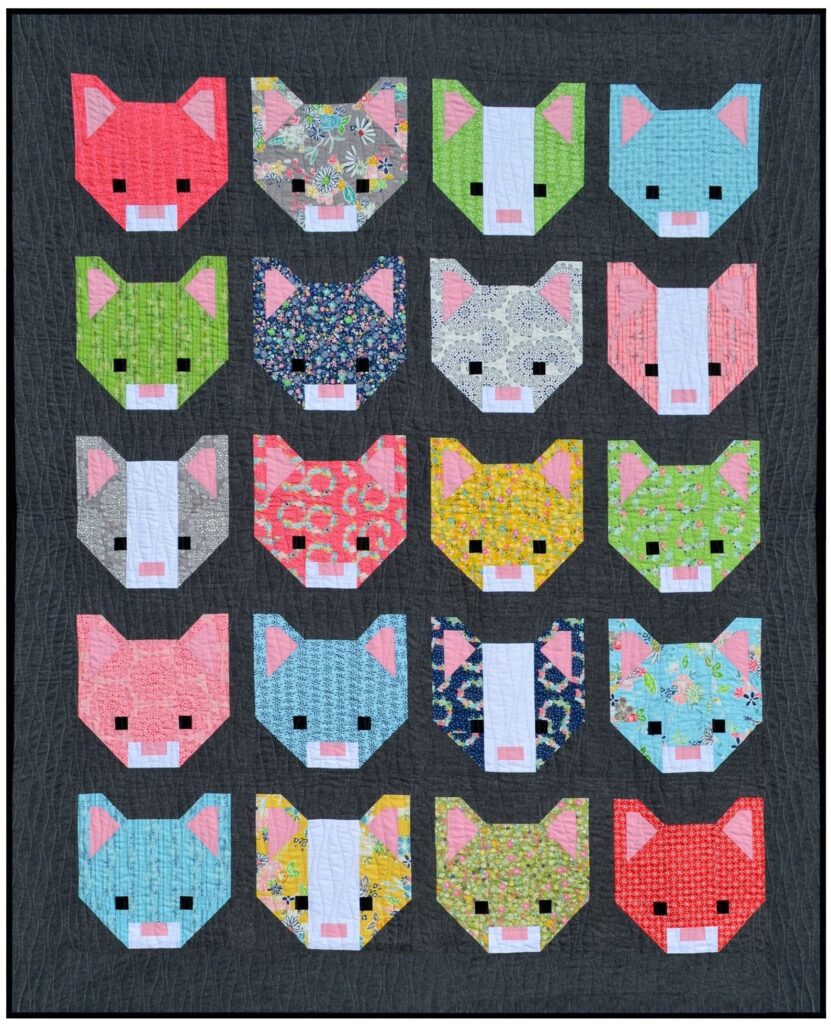 15 Modern Cat Quilt Patterns To Sew Swoodson Says