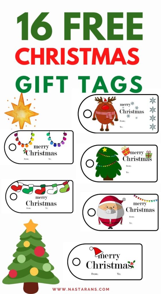 Free Printable Teacher Christmas Gift Tags