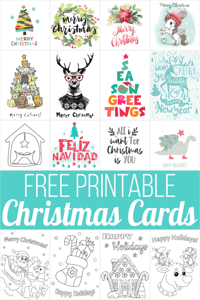 160 Free Printable Christmas Cards For 2022