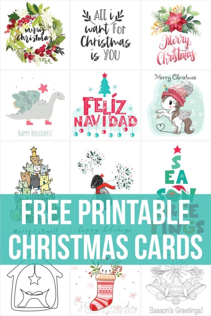 Free Printable Cards For Christmas