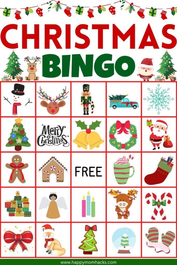 Free Printable Christmas Bingo Cards