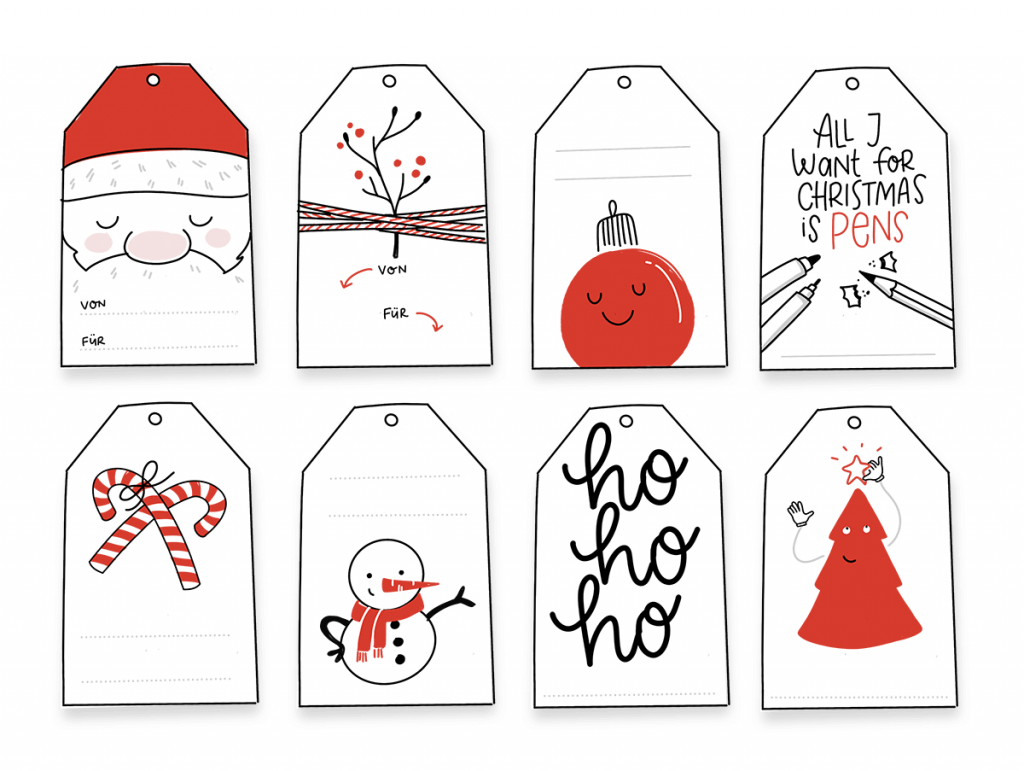 Free Christmas Tags Printables