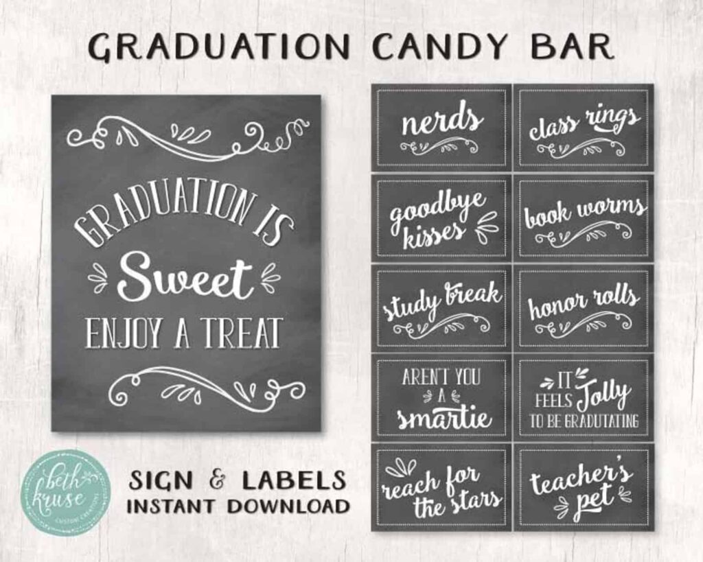 17 Graduation Candy Table Ideas Hairs Out Of Place