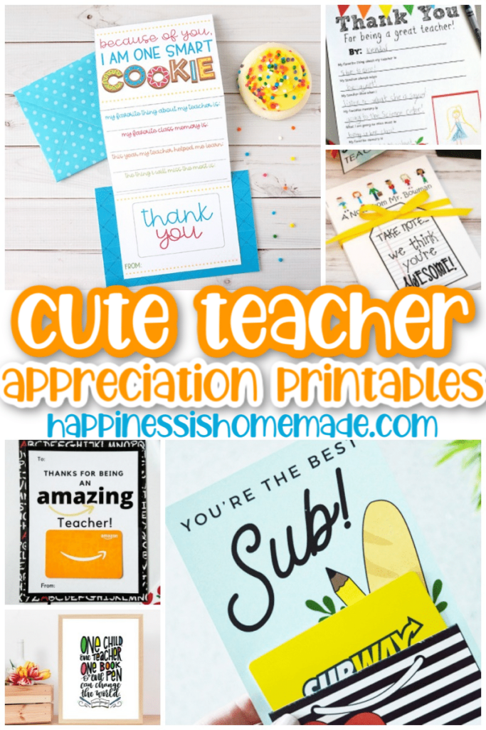 Free Printable Teacher Appreciation