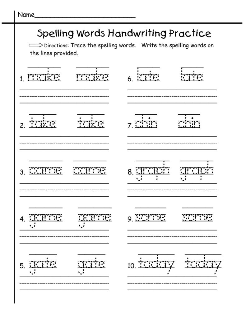 Free Printable Worksheets For First Graders