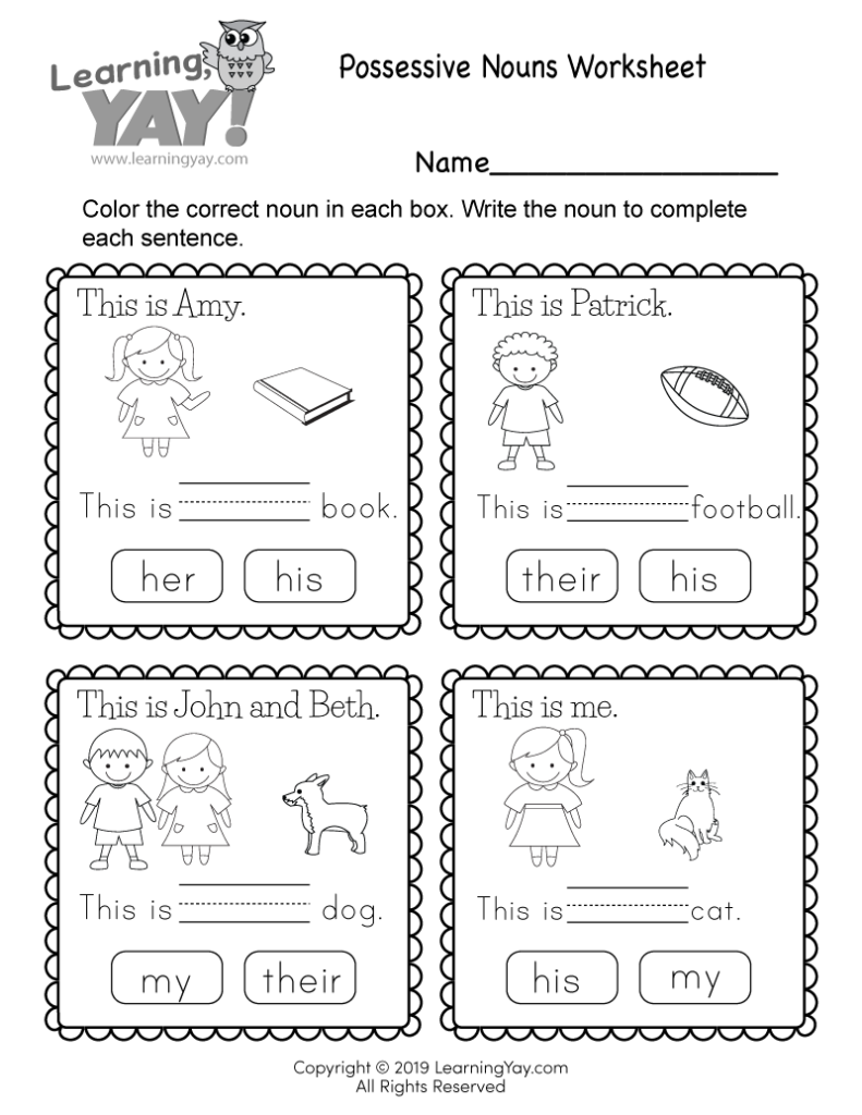 Free Printable Worksheets For 1st Grade