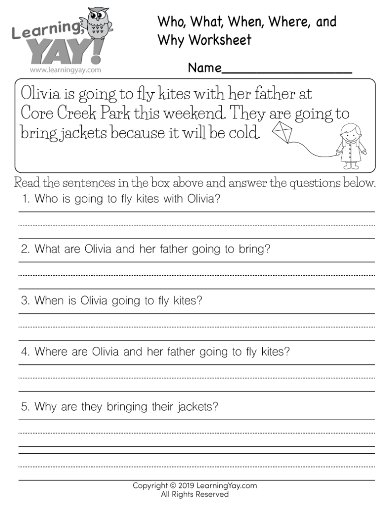 First Grade Writing Worksheets Free Printable