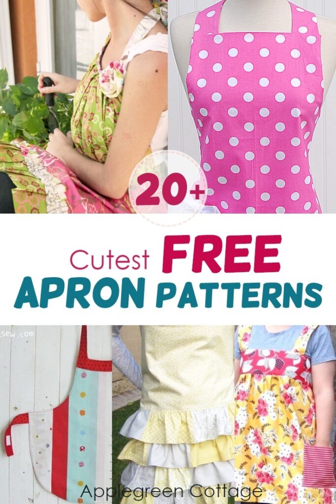 20 Free Apron Patterns To Sew In 2021 AppleGreen Cottage
