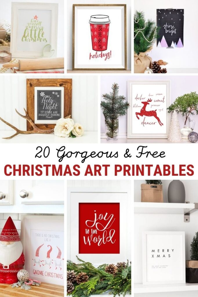 20 Free Christmas Printables For Your Home THE SWEETEST DIGS