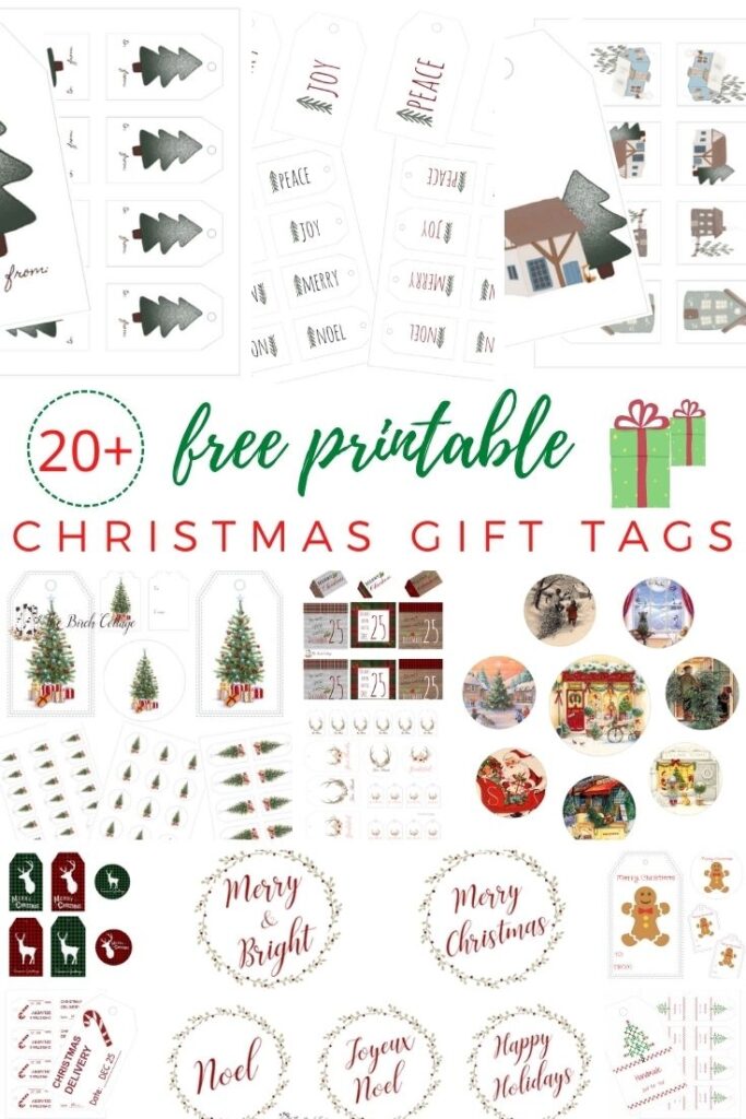 20 Free Printable Christmas Gift Tags The Birch Cottage