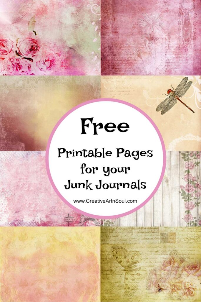 20 Free Printable Junk Journal Pages Creative ArtnSoul