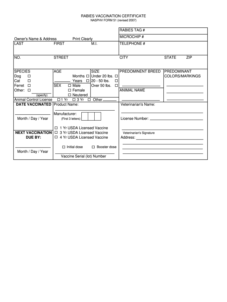 2007 2023 CDC NASPHV Form 51 Fill Online Printable Fillable Blank PdfFiller