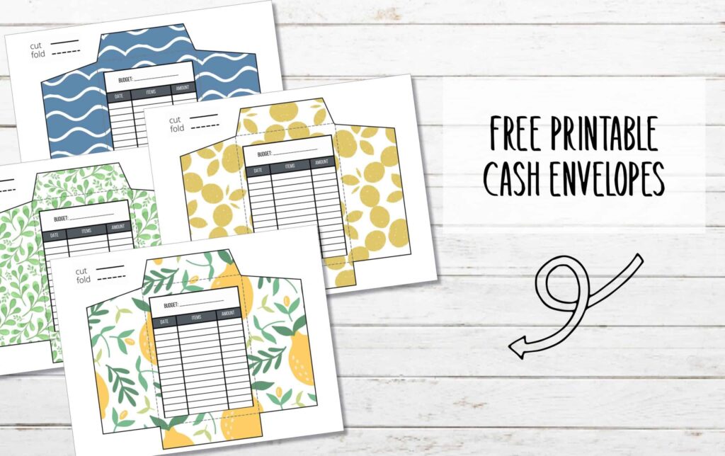 Free Printable Cash Envelopes