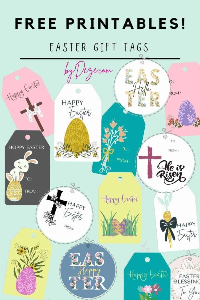 21 Free Printable Easter Gift Tags For Your Baskets