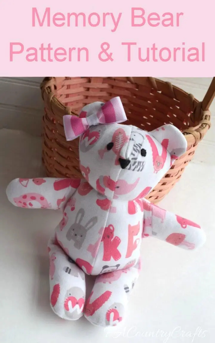 Downloadable Printable Free Memory Bear Pattern Pdf Free Printable Templates