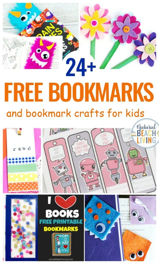 24 Bookmarks For Kids Free Printable Bookmarks And DIY Bookmarks For Kids Natural Beach Living