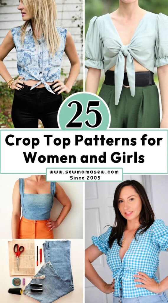 25 Free Crop Top Sewing Patterns For Beginners PDF Pattern 