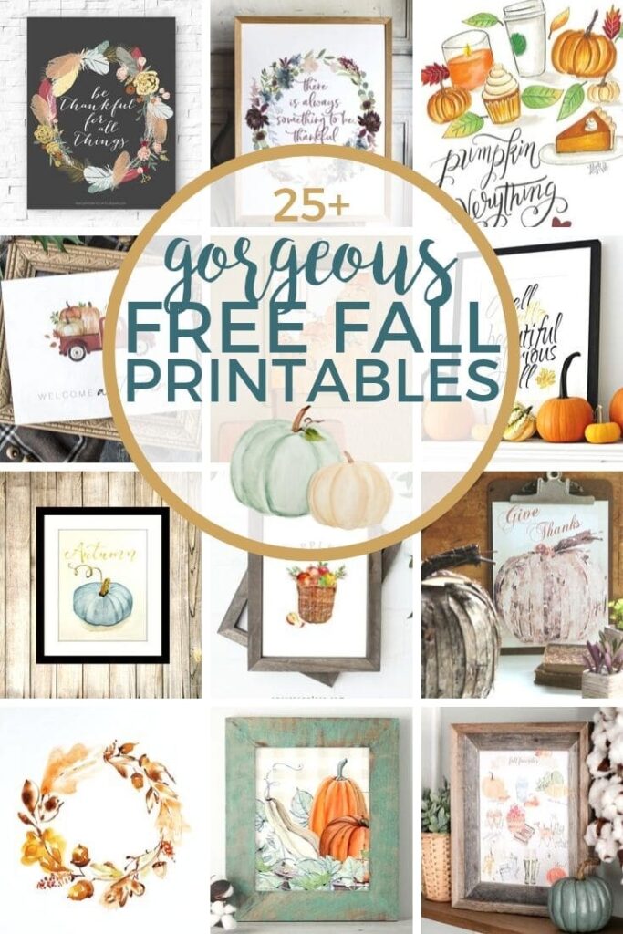 25 FREE Fall Printables To Decorate Your Home