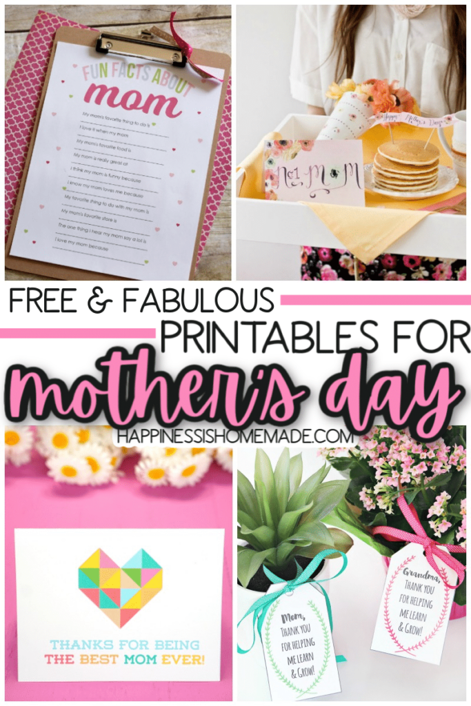 25 Free Mother s Day Printables Happiness Is Homemade