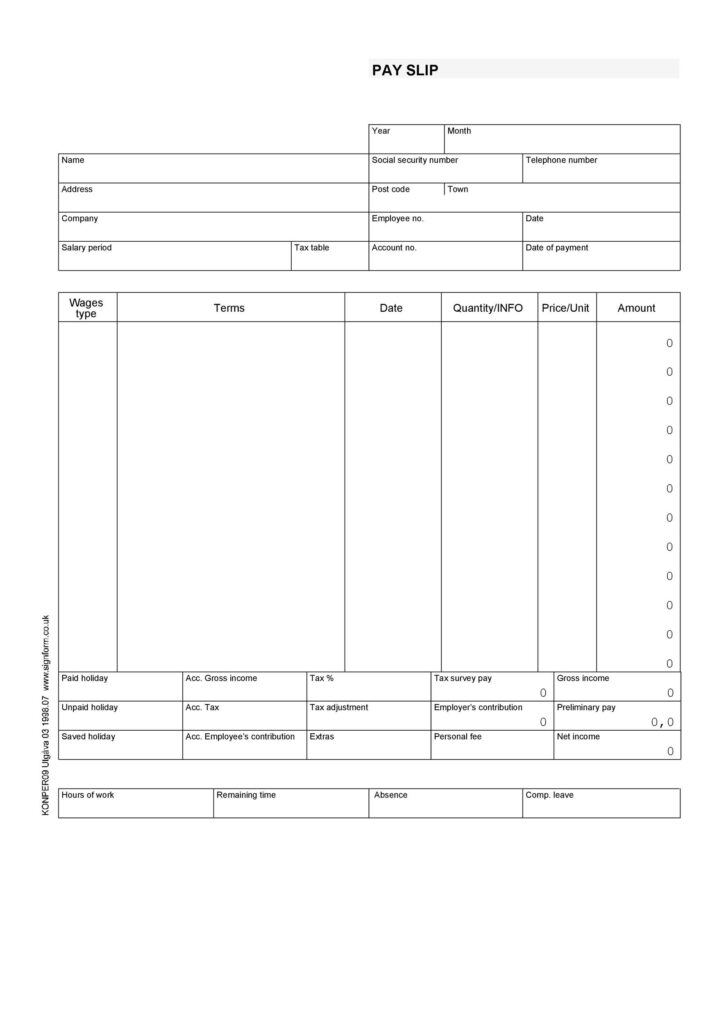 25 Great Pay Stub Paycheck Stub Templates