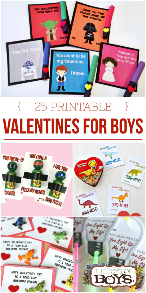 25 Printable Valentines For Boys Boy Approved Valentines